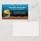 Konstrukteur | Architekt Blueprint Visitenkarte (Vorne/Hinten)