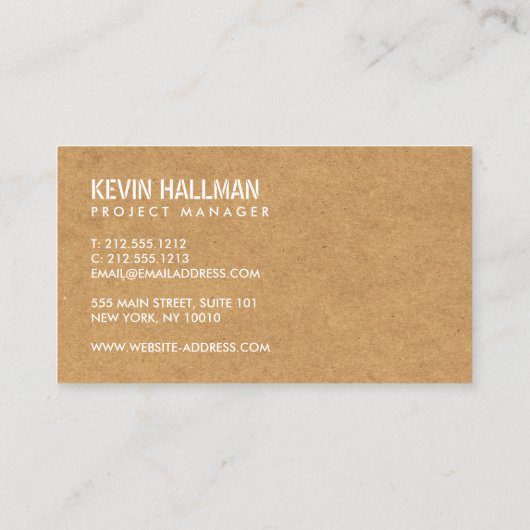 Konstrukteur für gefestigte Spanplatten Visitenkarte (Rückseite)