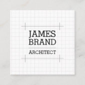 Konstrukteur Quadratische Visitenkarte (Vorderseite)