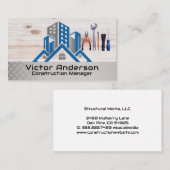 Konstruktierte Gebäude | Handwerkzeuge des Händler Visitenkarte (Vorne/Hinten)