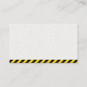 Konstruktion | Bagger | Arbeitsfahrzeug Visitenkarte (Rückseite)