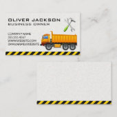 Konstruktion | Bagger | Arbeitsfahrzeug Visitenkarte (Vorne/Hinten)