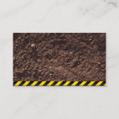 Konstruktion | Bagger | Dirt Visitenkarte (Rückseite)