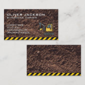 Konstruktion | Bagger | Dirt Visitenkarte (Vorne/Hinten)