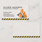 Konstruktion | Bagger | GEBÄUDE Visitenkarte (Vorne/Hinten)