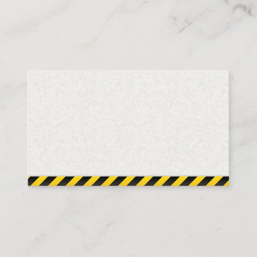 Konstruktion | Bagger Visitenkarte (Rückseite)