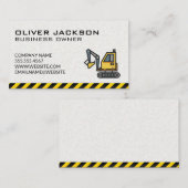 Konstruktion | Bagger Visitenkarte (Vorne/Hinten)