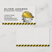 Konstruktion | Baggerfahrzeug | Hard-Hat-Logo Visitenkarte (Vorne/Hinten)