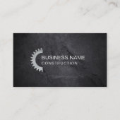 Konstruktion Beruflicher schwarzer Stone Textur Visitenkarte (Vorderseite)