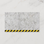 Konstruktion | Beton | Semi Truck Visitenkarte (Rückseite)