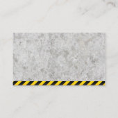 Konstruktion | Betonfarben | Earth Dozer | Builder Visitenkarte (Rückseite)