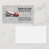 Konstruktion | Betonmischer Terminkarte (Vorne/Hinten)