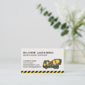 Konstruktion | Betonmischer Visitenkarte (Stehend Vorderseite)