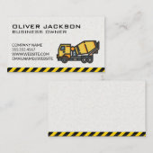 Konstruktion | Betonmischer Visitenkarte (Vorne/Hinten)