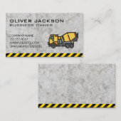 Konstruktion | Betonmischer Visitenkarte (Vorne/Hinten)