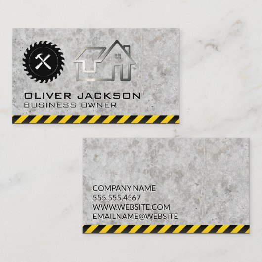 Konstruktion | Builder | Renovierungsarbeiten für Visitenkarte (Vorne/Hinten)