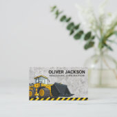 Konstruktion | Bull Dozer | Schwermaschinen Visitenkarte (Stehend Vorderseite)