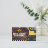 Konstruktion | Crane | Dirt Visitenkarte (Stehend Vorderseite)