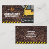 Konstruktion | Crane | Dirt Visitenkarte (Vorne/Hinten)