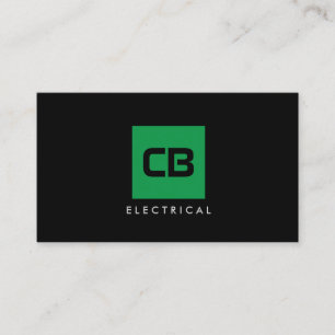 Konstruktion der grünen Quadrate, elektrisch Visitenkarte