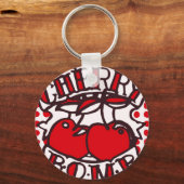 Konstruktion der Kirschbombe Schlüsselanhänger (Vorderseite)