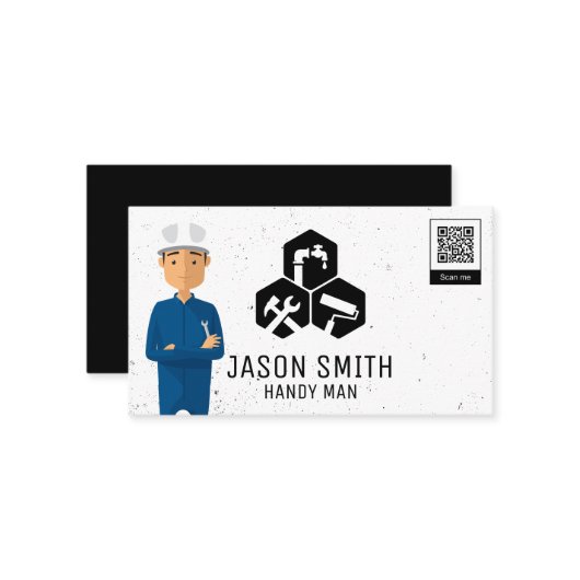 Konstruktion | Dienstleistungen von Zimmermannscha Visitenkarte (Vorderseite/Rückseite Beispiel)