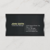 Konstruktion Gerahmter Monogramm-Imitate aus Metal Visitenkarte (Rückseite)