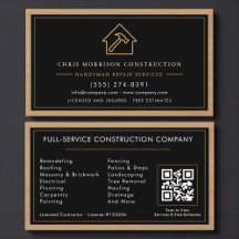 Konstruktion & Handwerker QR-Code Holz