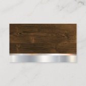 Konstruktion | Holz Metallisch | Hammer-Zuhause-Lo Visitenkarte (Rückseite)