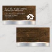 Konstruktion | Holz Metallisch | Hammer-Zuhause-Lo Visitenkarte (Vorne/Hinten)