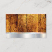 Konstruktion | Holz Metallisch | Sägen von Hammerw Visitenkarte (Rückseite)