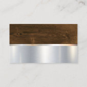 Konstruktion | Holz Metallisch | Tischlerhilfsmitt Visitenkarte (Rückseite)