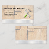 Konstruktion | Holz schneiden | Hammer Wrench Visitenkarte (Vorne/Hinten)