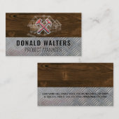 Konstruktion | Holz | Stahl | Blueprints Visitenkarte (Vorne/Hinten)