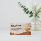 Konstruktion | Holzkarten | Karton Visitenkarte (Stehend Vorderseite)