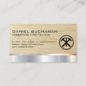 Konstruktion | Holzkörner | Hammer und Nail Visitenkarte (Vorderseite)