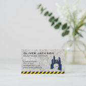 Konstruktion | Immobilienentwickler Visitenkarte (Stehend Vorderseite)