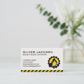 Konstruktion | Logo für Baggerfahrzeuge | Erbauer Visitenkarte (Stehend Vorderseite)