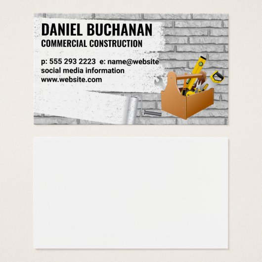 Konstruktion | Maler Ziegelmauer | Toolbox (Vorne & Hinten)