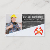 Konstruktion | Material für Zimmereinrichtung Visitenkarte (Vorderseite)