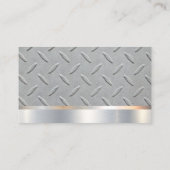 Konstruktion | Metallisch | Saat Hammer | Stahl Visitenkarte (Rückseite)