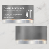 Konstruktion | Metallisch | Sägen von Hammerwerkze Visitenkarte (Vorne/Hinten)