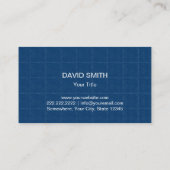 Konstruktion Modernes Monogramm Beruflich Visitenkarte (Rückseite)