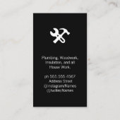 Konstruktion | Property Developer Gebäude Visitenkarte (Rückseite)