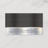 Konstruktion | Saat | Hintergrund für Metallgitter Visitenkarte (Rückseite)