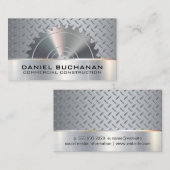 Konstruktion | Saat | Metallisches Grip-Muster Visitenkarte (Vorne/Hinten)