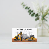 Konstruktion | Schwermaschinen | Entwickler Visitenkarte (Stehend Vorderseite)