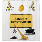 Konstruktion unter Duschvorhang (Vorderseite)