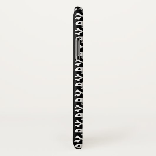 Konstruktion von Schädel und Kreuzknochen Case-Mate iPhone Hülle (Hinten/Rechts)