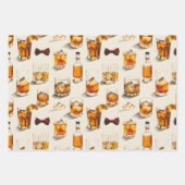 Konstruktion von Whiskey- und Bugs-Krawatte Geschenkpapier Set (Vorderseite)